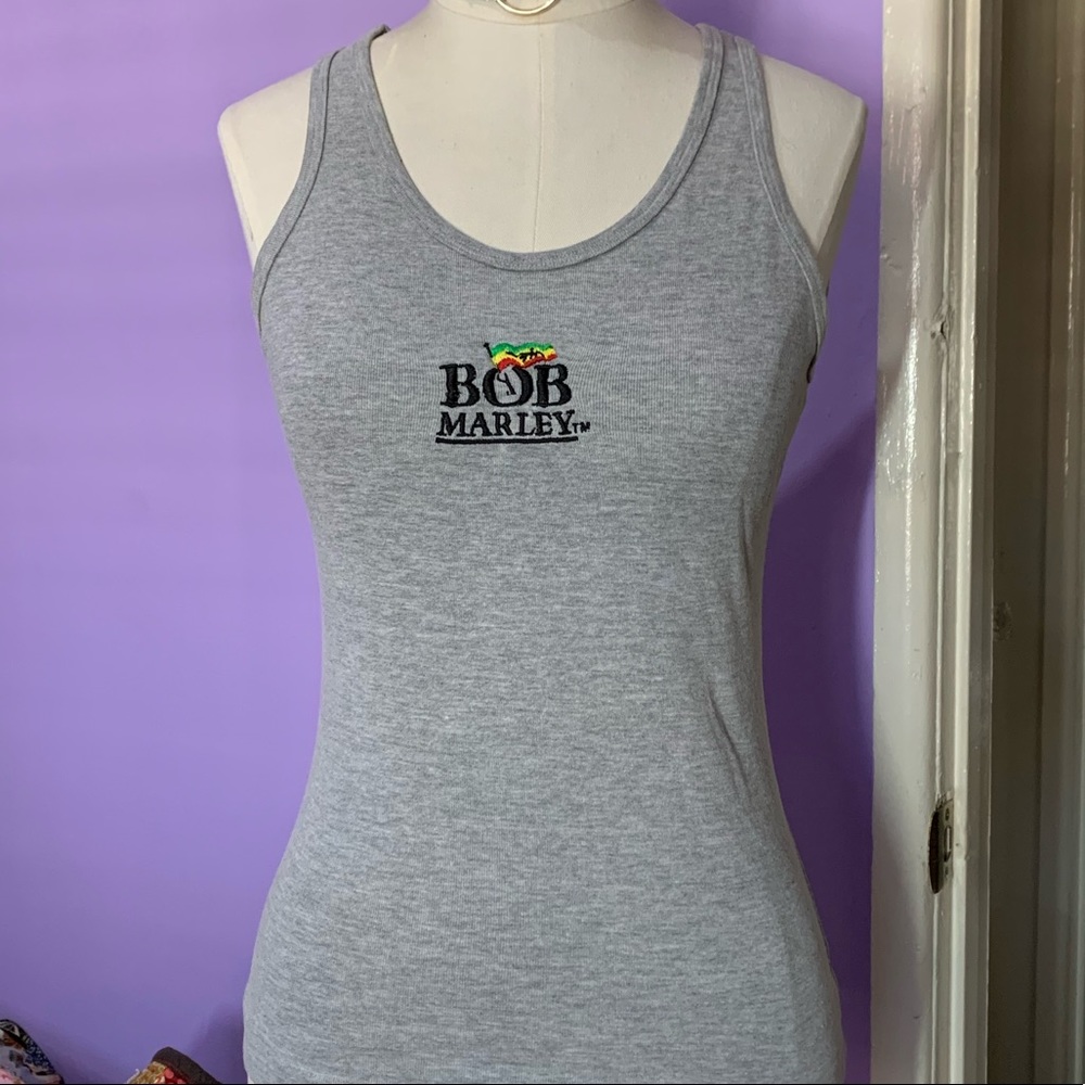 Bob Marley embroidered tank top small